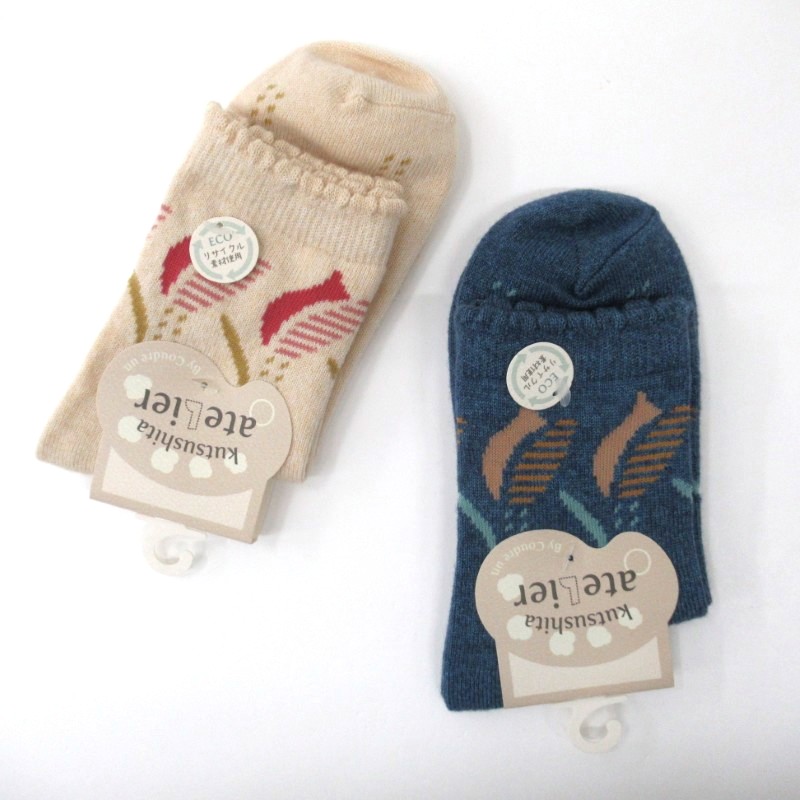 atelier リサイクルPeロークルーソックス　チューリップ